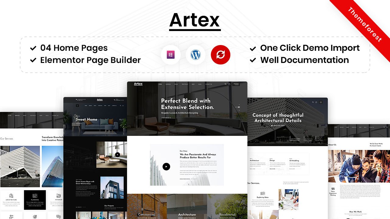 Artex – Architecture & Interior WordPress Theme