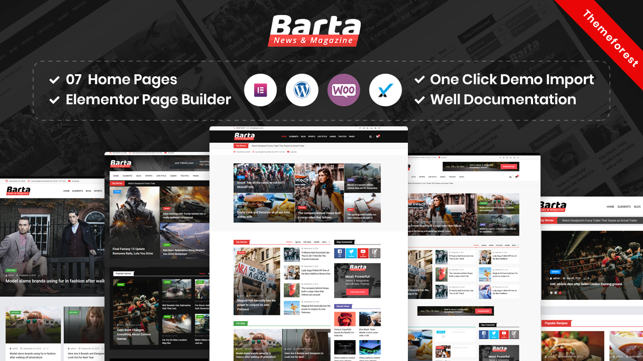 Barta – News & Magazine WordPress Theme
