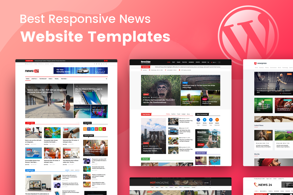 best news website templates