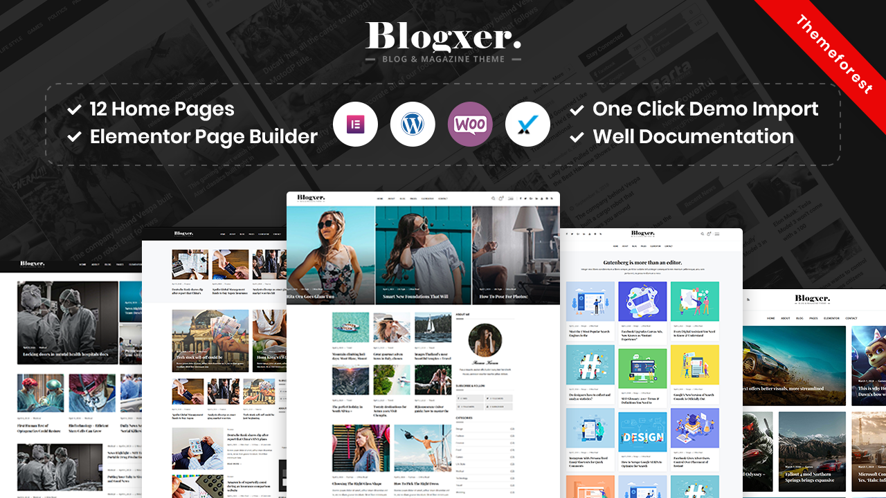 Blogxer – Blog & Magazine WordPress Theme