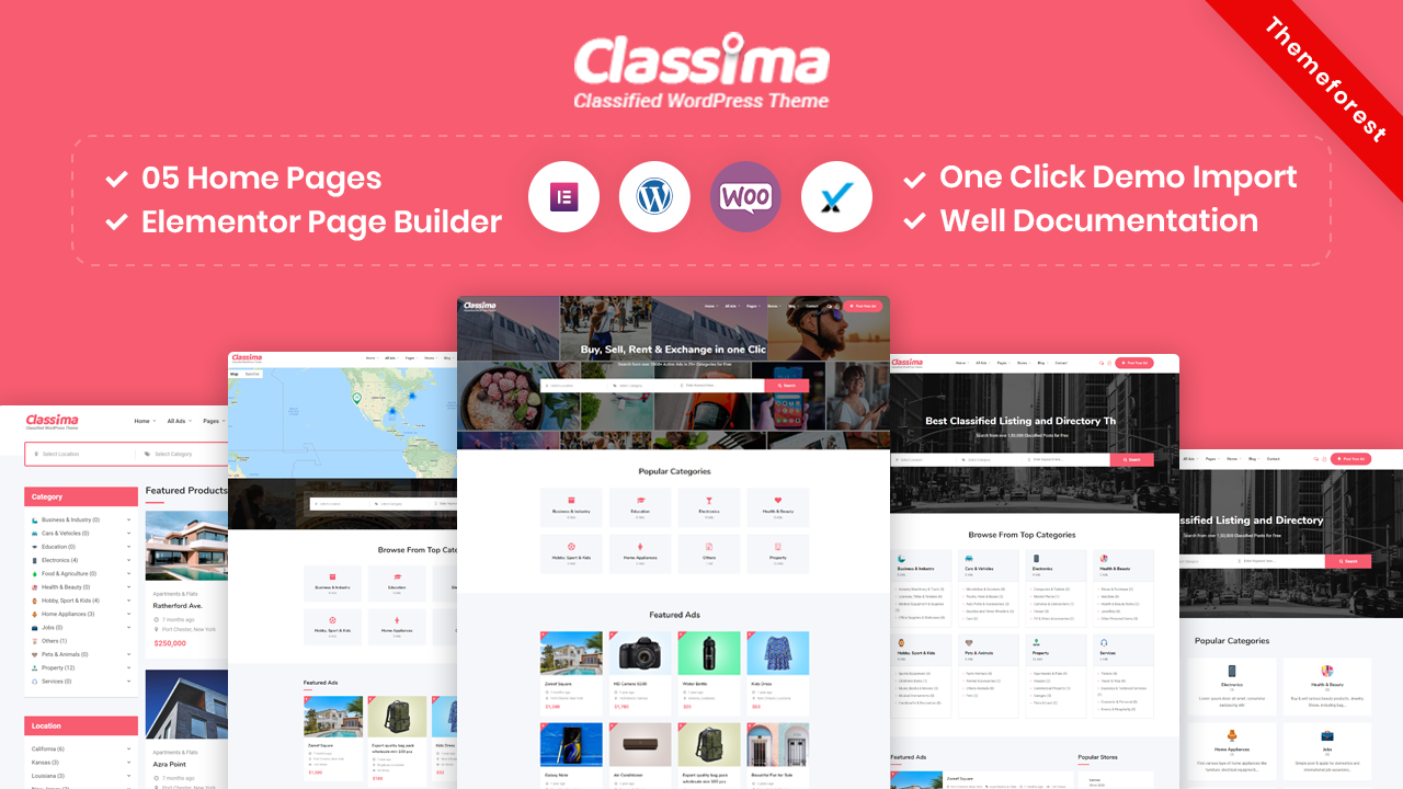 Classima – Classified ads WordPress Theme