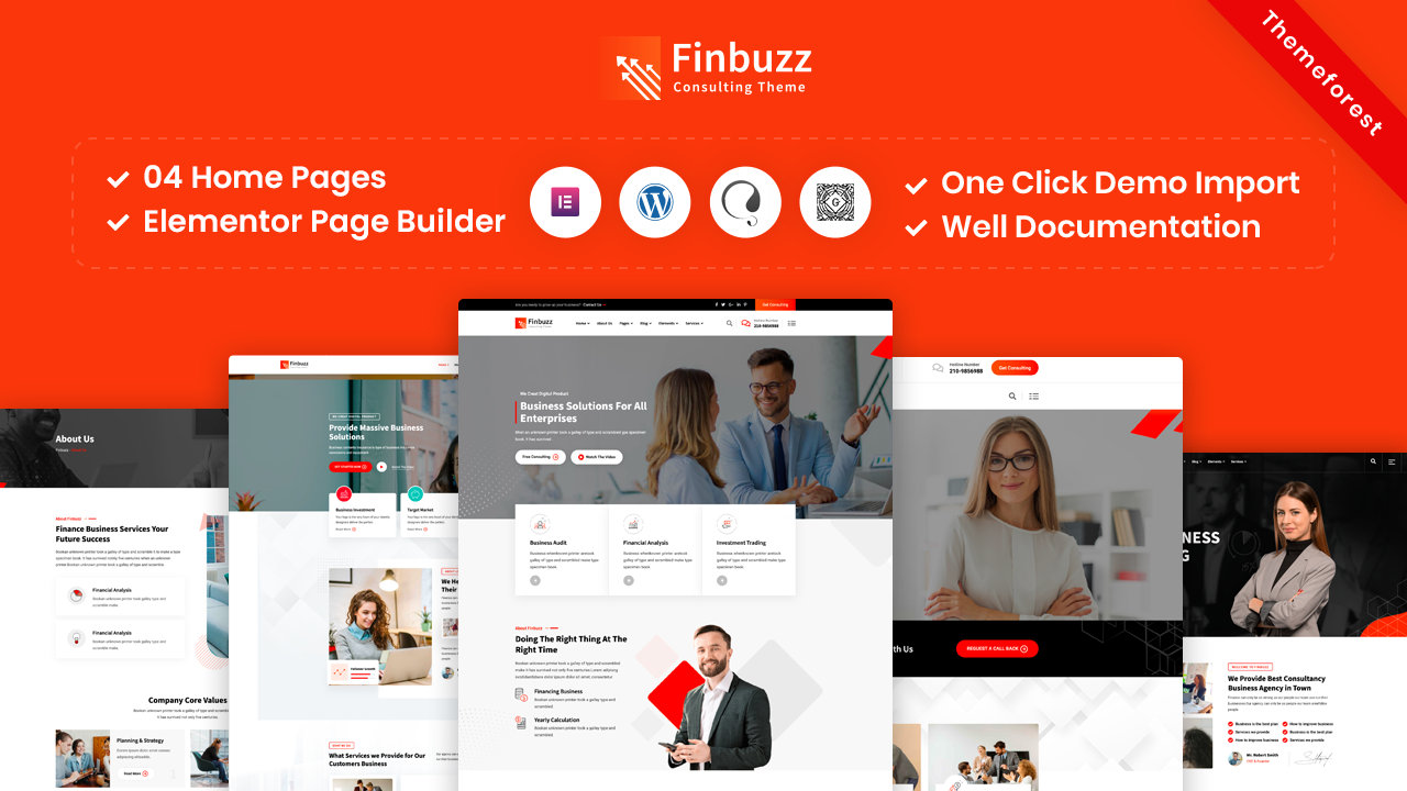 Finbuzz – Corporate Business WordPress Theme