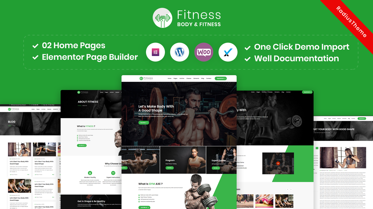 Fitness – Gym Fitness WordPress Theme