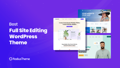 full site editing WordPress theme