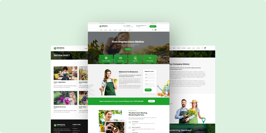 Greenova Landscaping WordPress theme