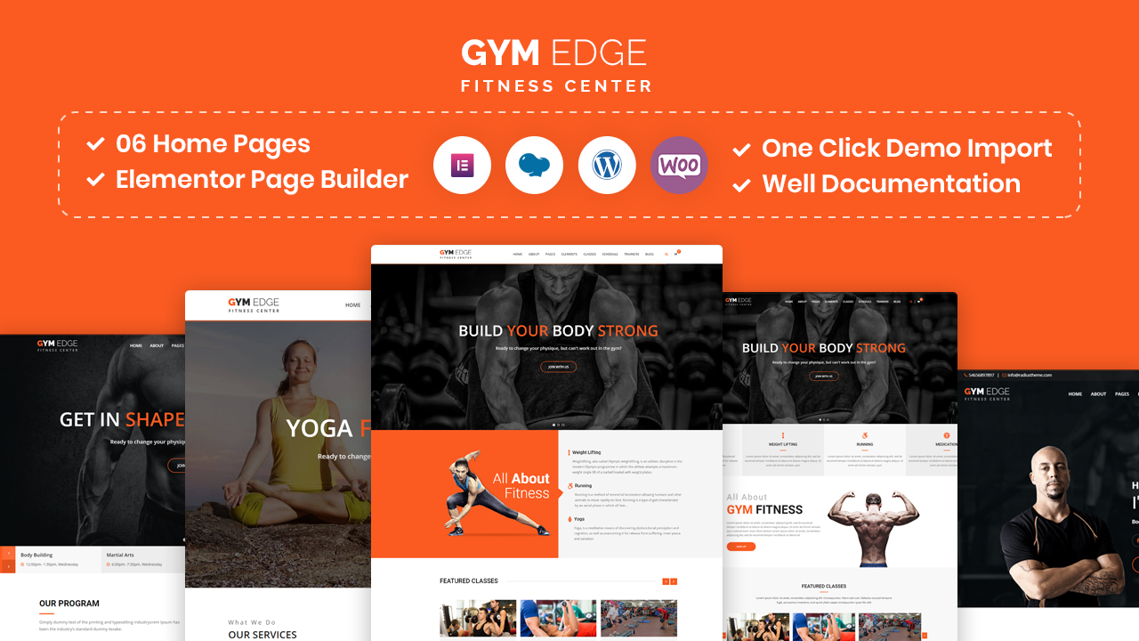 fitness WordPress Theme