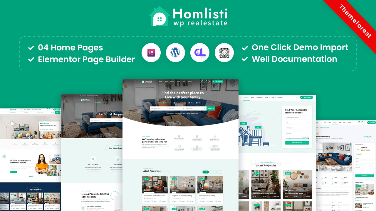 Homlisti – Real Estate WordPress Theme