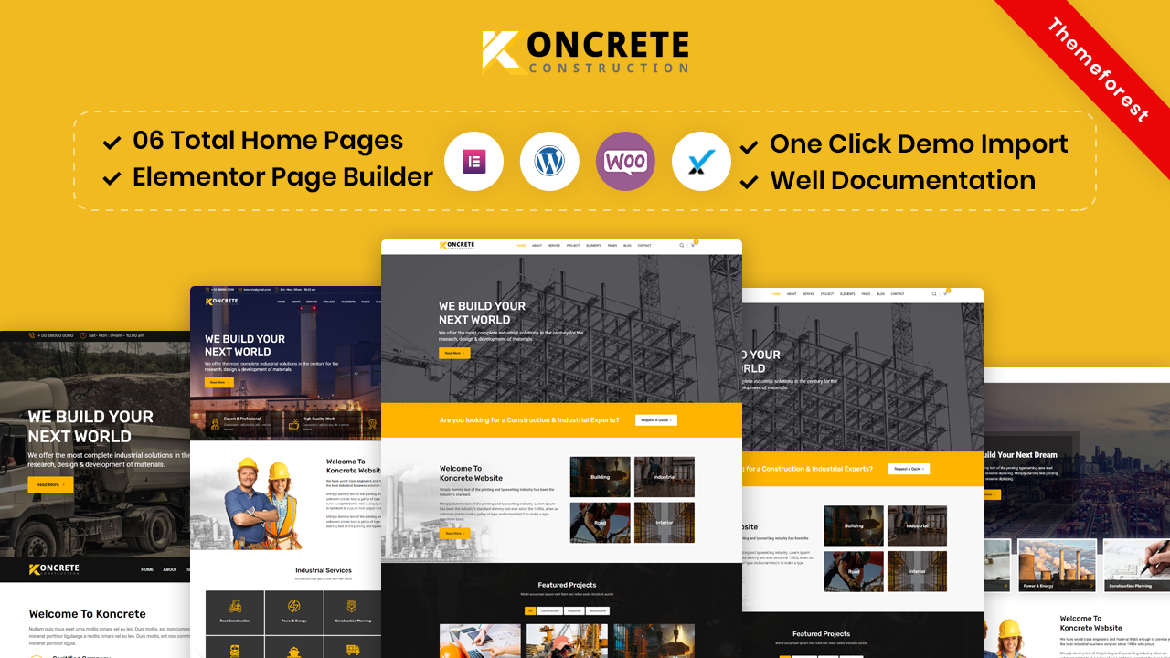 Koncrete – Construction Building WordPress Theme