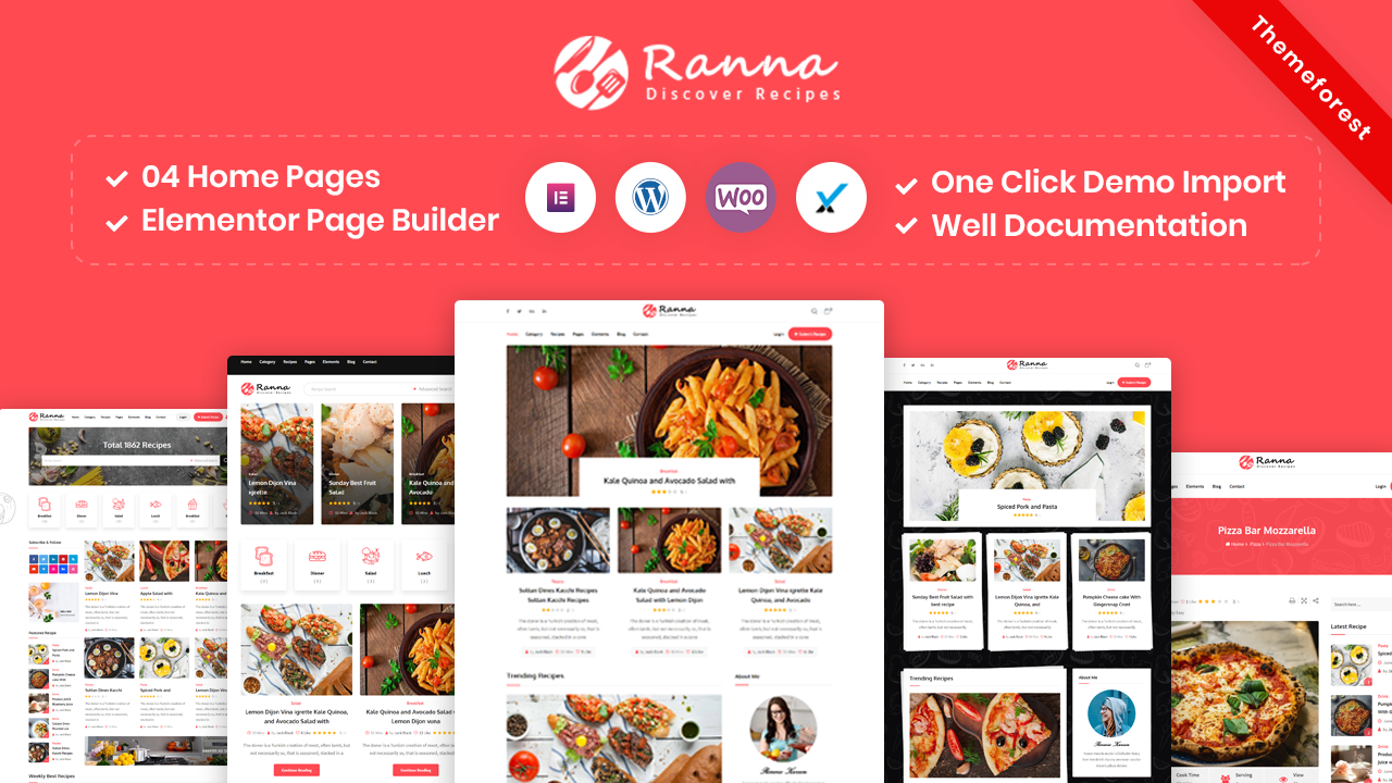 Ranna – Food & Recipe Blog WordPress Theme