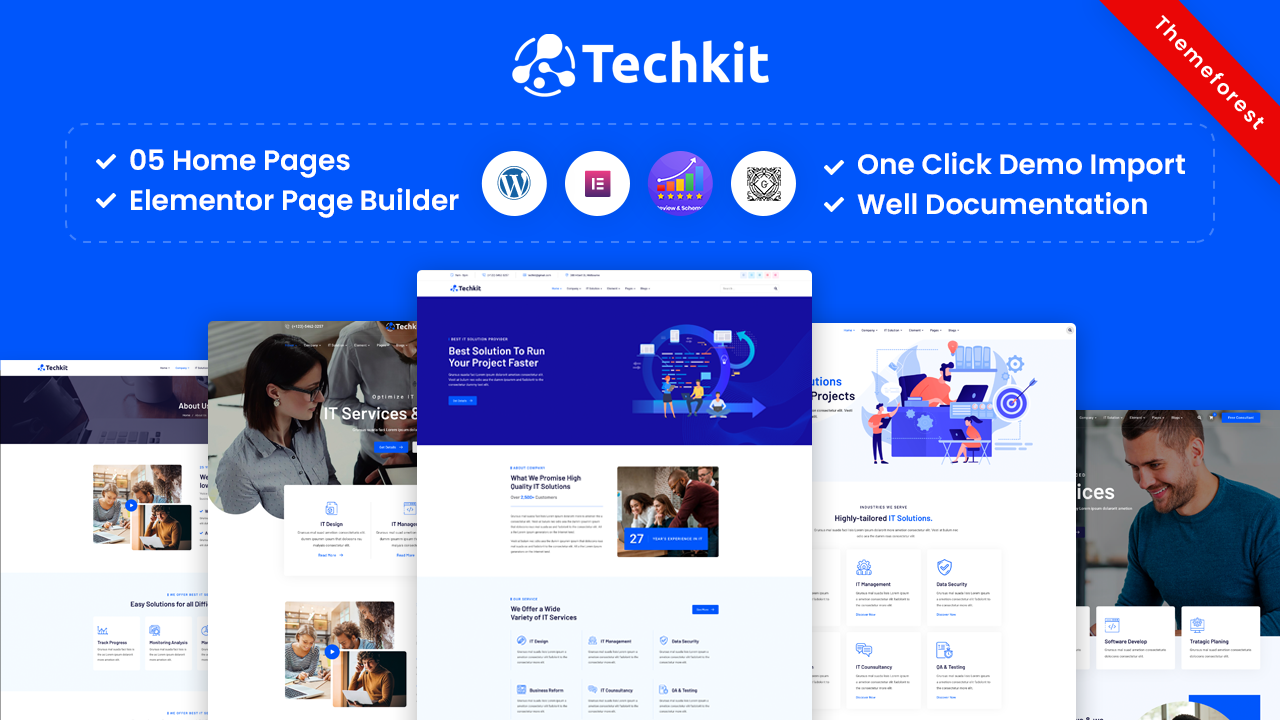 Techkit – Technology & IT Solutions WordPress Theme