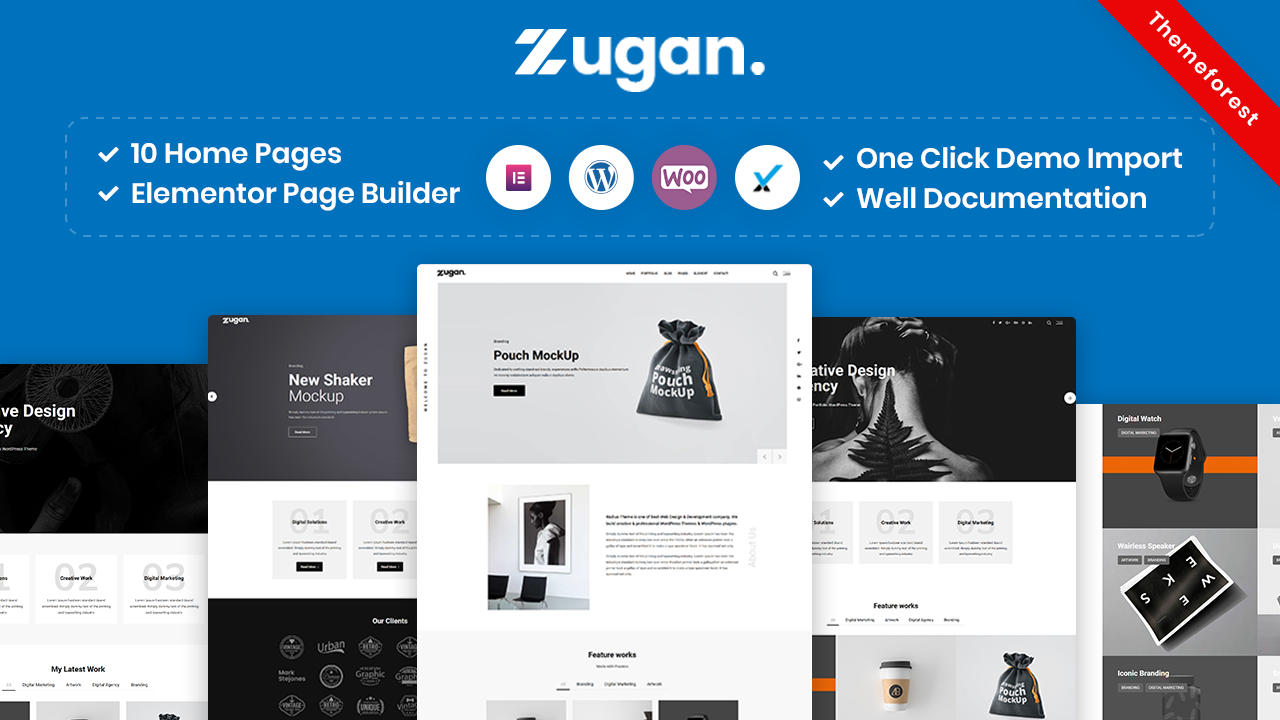 Zugan – Minimal Portfolio WordPress Theme